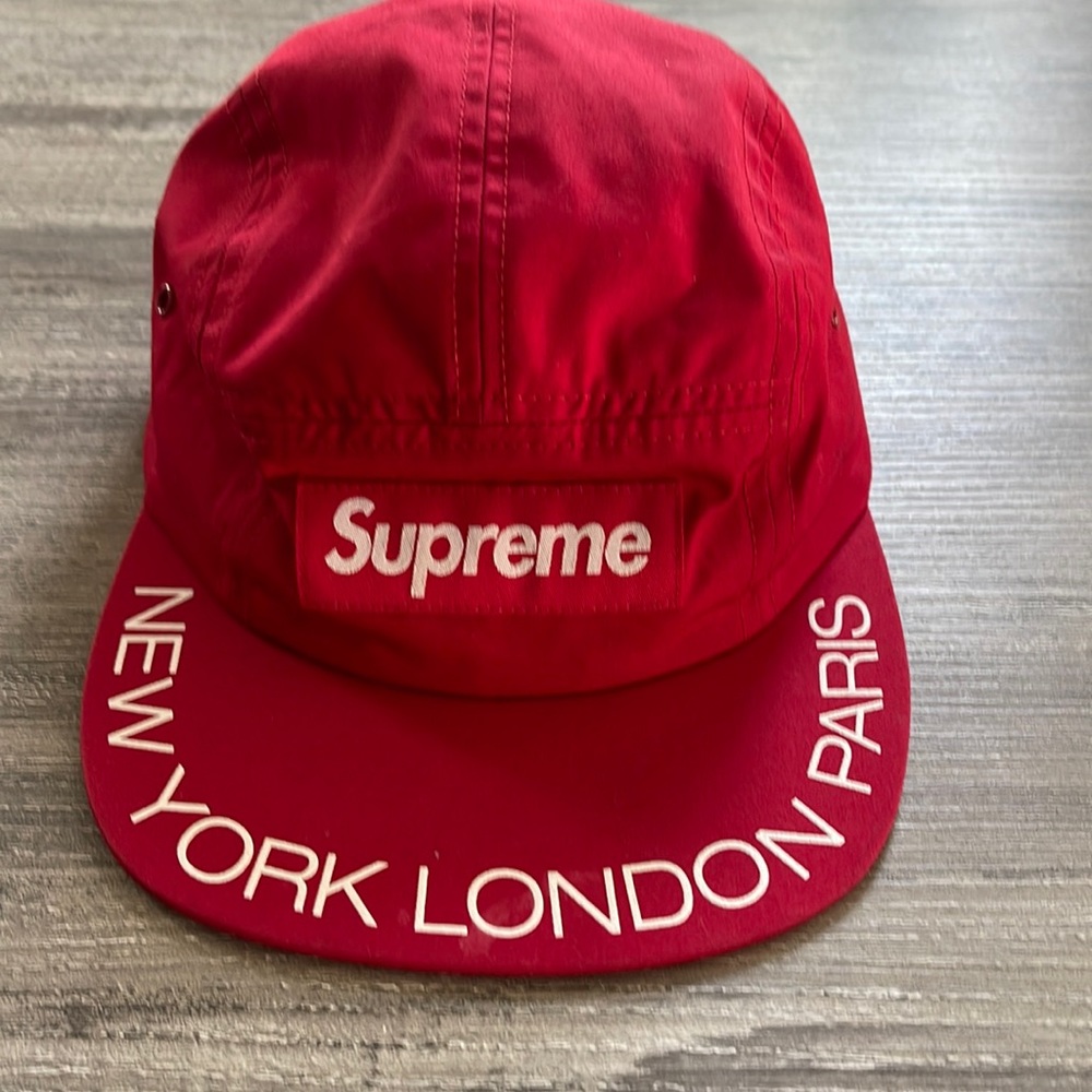 Supreme New York London Paris cap